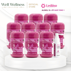 ALOSOL 10 กระปุก + PP Hair Tonic 1 ขวด