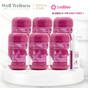ALOSOL 6 กระปุก+ PP Hair Tonic 1 ขวด