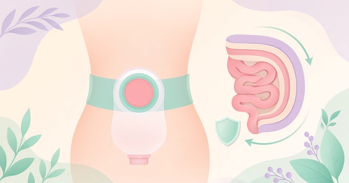 OG cover: ลำไส้ยื่นจากถุงหน้าท้อง loop colostomy และการติดถุงไม่ให้รั่ว