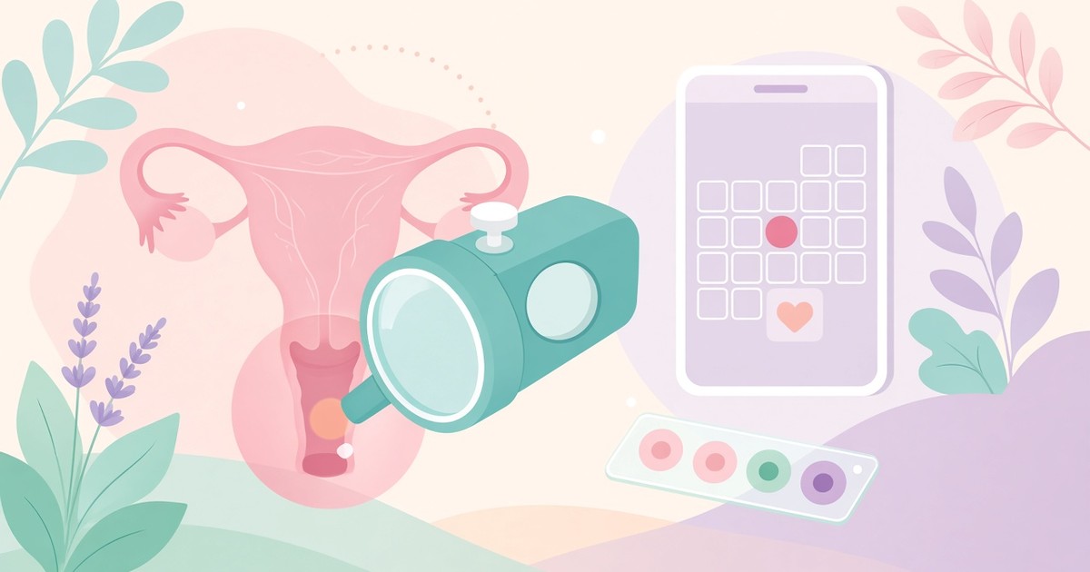 OG cover: มดลูกและปากมดลูกกับกล้องขยาย Colposcopy ปฏิทินนัด และสไลด์เซลล์