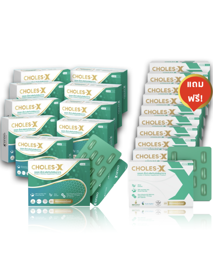 Choles-X  10 กล่อง แถม 120 แคปซูล